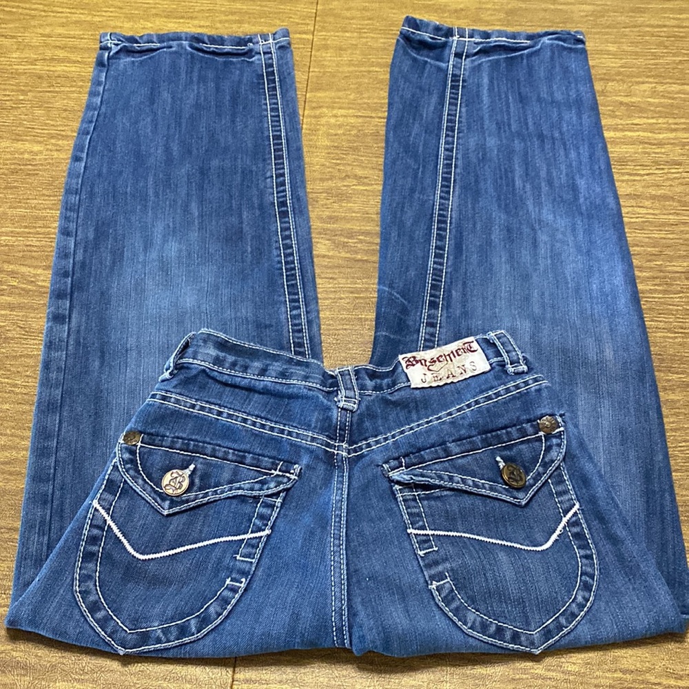 Basement Brand Wide Leg Relaxed Fit Crop Capri Jeans Size 12